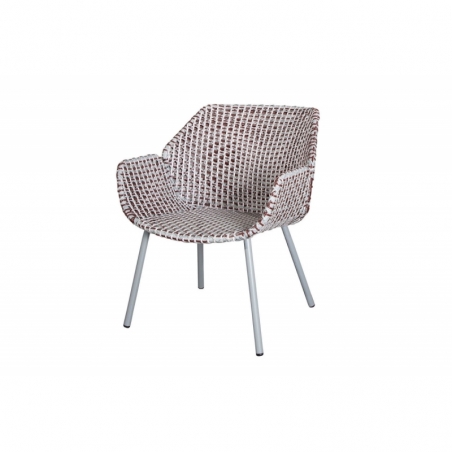 Fauteuil VIBE Light grey Bordeau Dusty rose