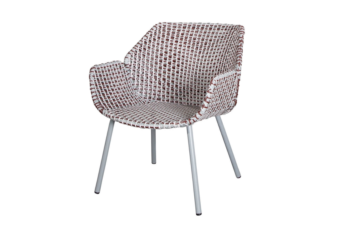 Fauteuil VIBE Light grey Bordeau Dusty rose