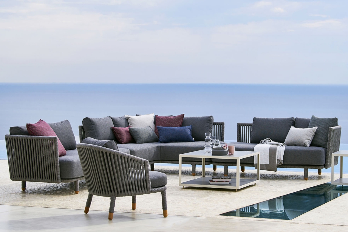Sofa angle gauche 6 places MOMENTS