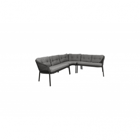 Sofa angle droit 5 places OCEAN gris