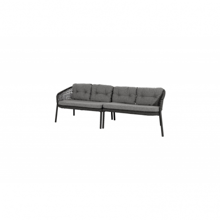 Sofa droit 4 places OCEAN gris