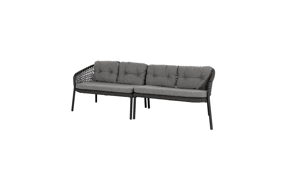 Sofa droit 4 places OCEAN gris