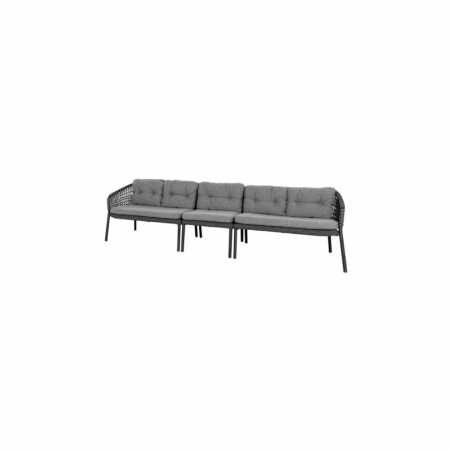 Sofa droit 5 places OCEAN gris