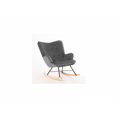 Fauteuil à bascule gris