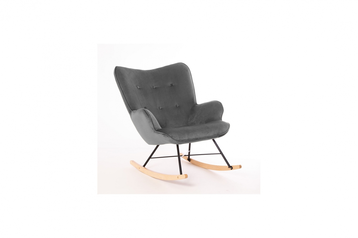 Fauteuil à bascule gris
