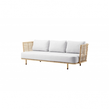 Sofa SENSE en rotin naturel White
