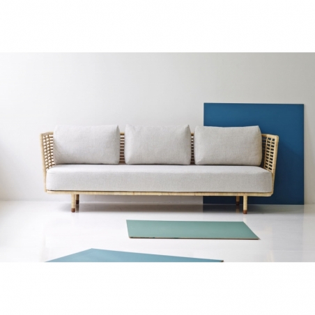 Sofa SENSE en rotin naturel White