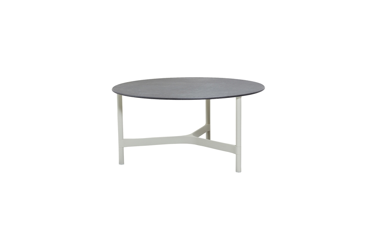 Table TWIST Ronde diam.90 pieds blanc