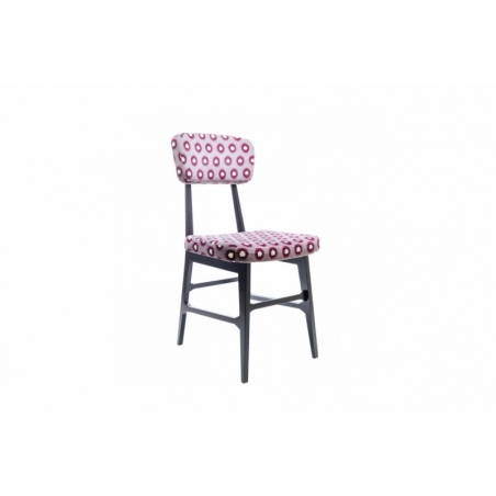 Chaise VIRNA Prune / bordeaux