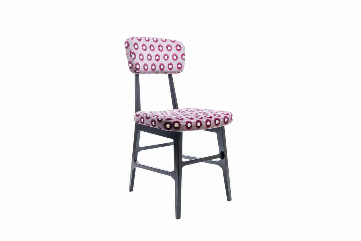 Chaise VIRNA Prune / bordeaux