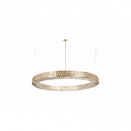 Suspension METIS D100cm en laiton martelé