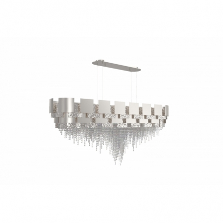 Variante suspension MONDRIAN II 170X55cm Nickel mat