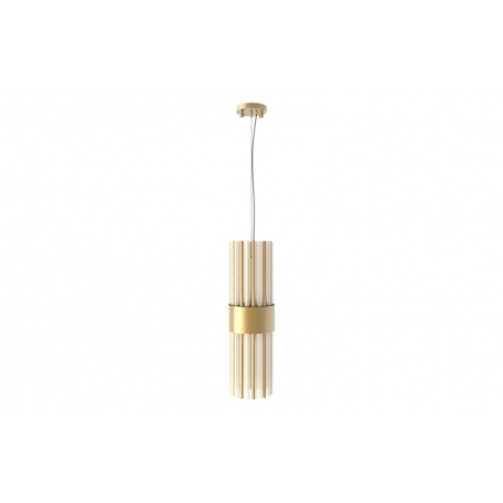 Variante suspension HALMA 1 lampe Gold + verre anthracite