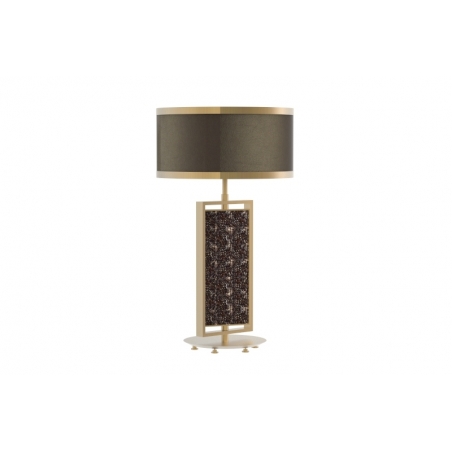 Variante lampe PETRA Cristaux Gold mat Black ribbed