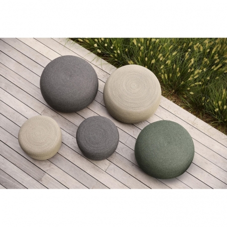 Variante pouf CIRCLE Large gris foncé