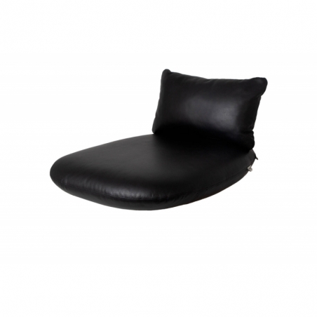  coussin cuir noir