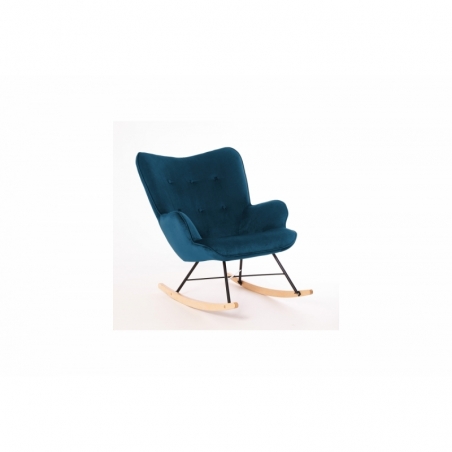 Fauteuil à bascule bleu marine