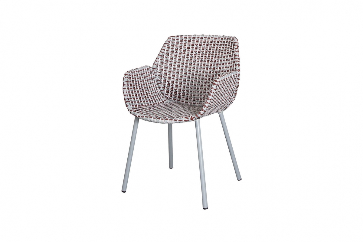 Chaise VIBE Light Grey Bordeau Dusty Rose