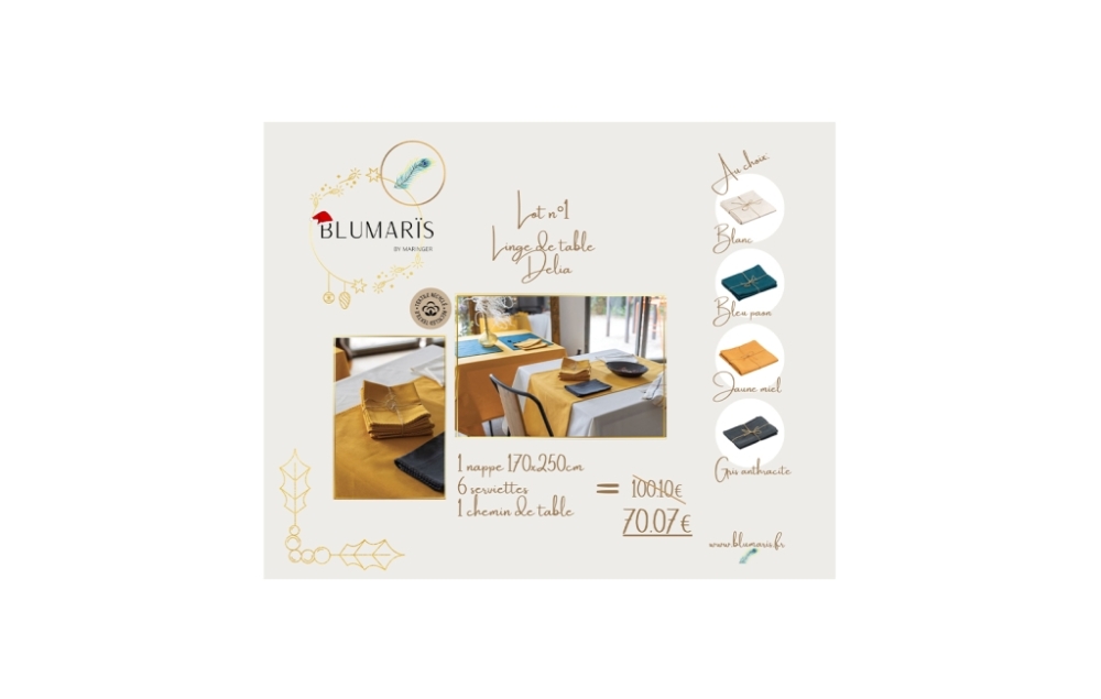 Une Table de Noël Éco-Responsable : L'Élégance du Linge de Table